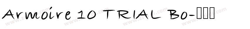 Armoire 10 TRIAL Bo字体转换